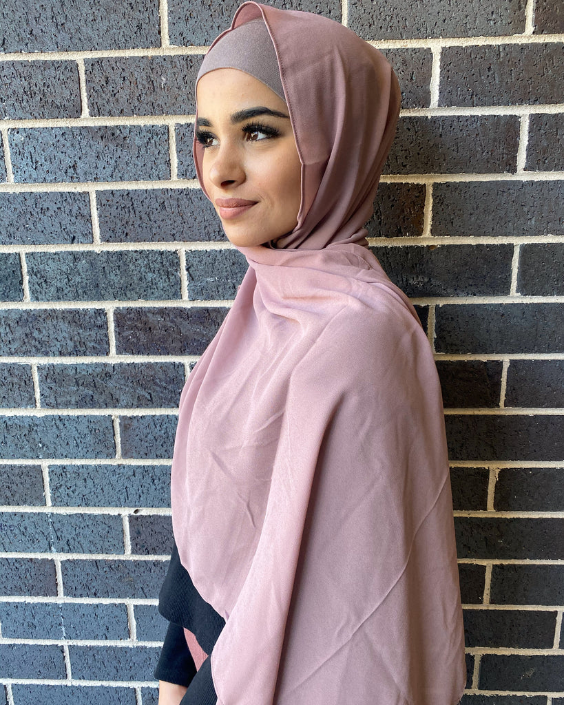 Dusty purple chiffon shawl - Phyre Wear Clothing Fashion Modest Sydney Australia Hijab